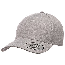 YUPOONG Five Panel Wool Blend Curved Visor