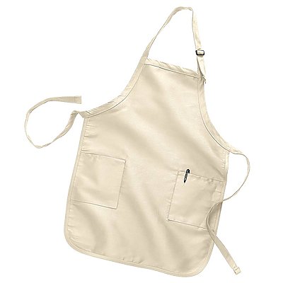 Q-Tees 7.5oz Full-Length Apron with Pockets