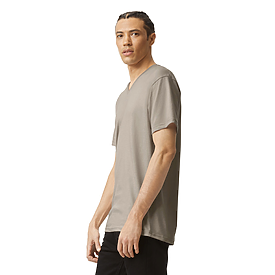 American Apparel CVC Unisex V-Neck T-shirt | Carolina-Made image.