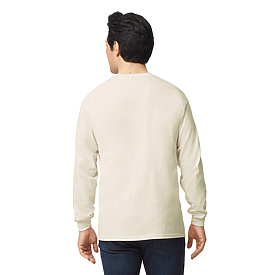 Gildan Men's Ultra Cotton Long Sleeve T-Shirt - 100% Cotton Crew Neck, Plain (Carolina Blue, Medium) - View #12