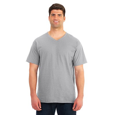 Fruit of the Loom 5oz 100% HD V-Neck T-Shirt | Carolina-Made