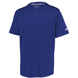 Russell Athletic Performance Two-Button Solid Jersey