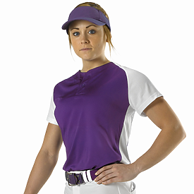 Alleson Athletic Womens Two Button Fastpitch Jersey