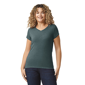Gildan 4.5oz Ladies V-Neck T | Carolina-Made