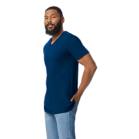 Gildan 4.5oz Softstyle V Neck T | Carolina-Made