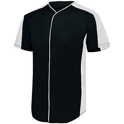 Augusta Full Button Baseball Jersey | Carolina-Made