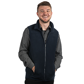Burnside Mens  Full Zip Arctic Polar Fleece Vest