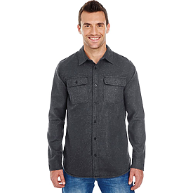 Burnside Mens Solid Flannel Shirt
