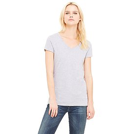 Bella+Canvas Women's Jersey Short Sleeve V-Neck Tee | Carolina-Made