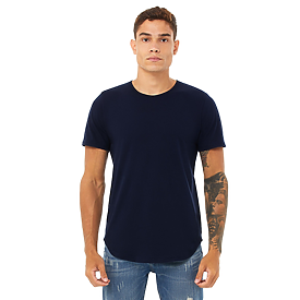 Bella+Canvas Mens Jersey Short Sleeve Tee With Curved Hem
