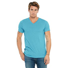 Bella+Canvas Unisex Triblend Short Sleeve V-neck Tee | Carolina-Made