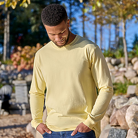 J.AMERICA Comfort Dye Jersey Long Sleeve Tee