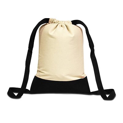 LIBERTY BAGS Contrast Bottom Drawstring Bag