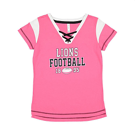 LAT Ladies Gameday Lace up Tee