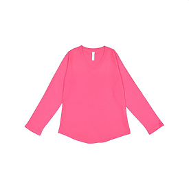 LAT Ladies French Terry V-Neck