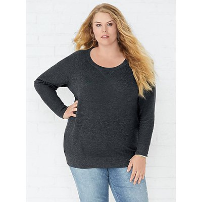 LAT Ladies Curvy Slouchy Pullover