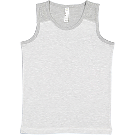 LAT Youth Contrast Back Fine Jersey Tank