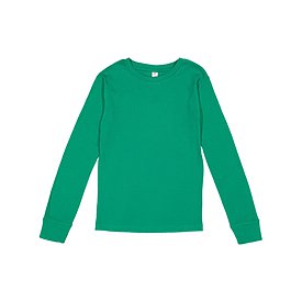 LAT Youth Long Sleeve Baby Rib Pajama Top