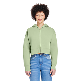 Lane Seven Apparel Relaxed Crop Zip Hoodie