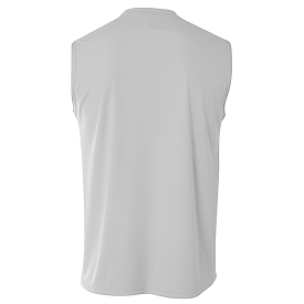 A4 Men's Cool Moisture Management Muscle Shirt - X-Large, Royal/White, Odor Resistant Active Wear - View #6