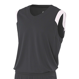 A4 Apparel Youth Moisture Management V-neck Muscle