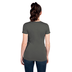 Next Level NL1510 Women's Ideal Crew T-Shirt – Short Sleeve, Midnight Navy, Soft Combed Cotton Blend (Machine Washable)