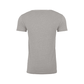 Next Level Men's Sueded Crew T-Shirt - Light Gray, 60% Combed Ringspun Cotton/40% Polyester, Soft Jersey - View #8