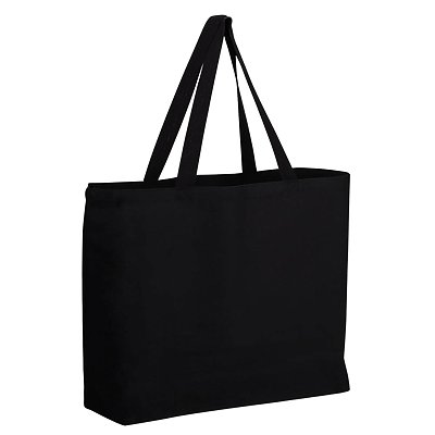 Q-Tees 12oz Canvas Jumbo Tote | Carolina-Made