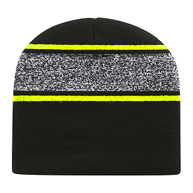 CAP AMERICA USA Made Variegated Striped Beanie