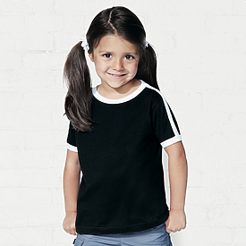 Rabbit Skins Toddler Retro Ringer Jersey Tee