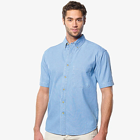 Sierra Pacific 6.5oz Mens Shortsleeve Denim Shirt