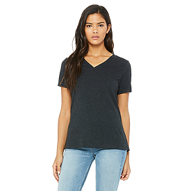 Bella+Canvas Women's Relaxed Triblend V-Neck Tee | Carolina-Made