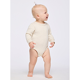 Rabbit Skins Infant Long Sleeve Fleece Bodysuit
