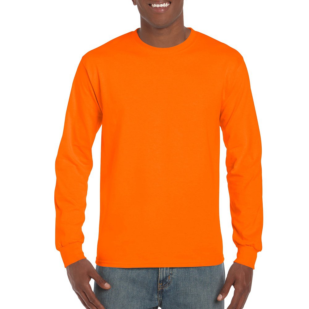 Texas Orange Gildan G2400 Ultra 100 Percent Cotton Long Sleeve T-Shirt 3XL 