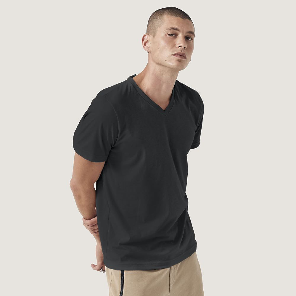 Bella+Canvas Unisex Heather CVC V-Neck Tee | Imprintable-Wear