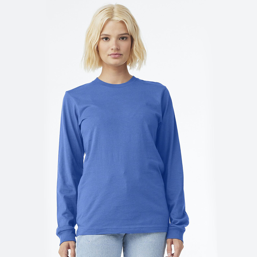 Bella+Canvas Unisex Heather CVC Long Sleeve Tee | Imprintable-Wear
