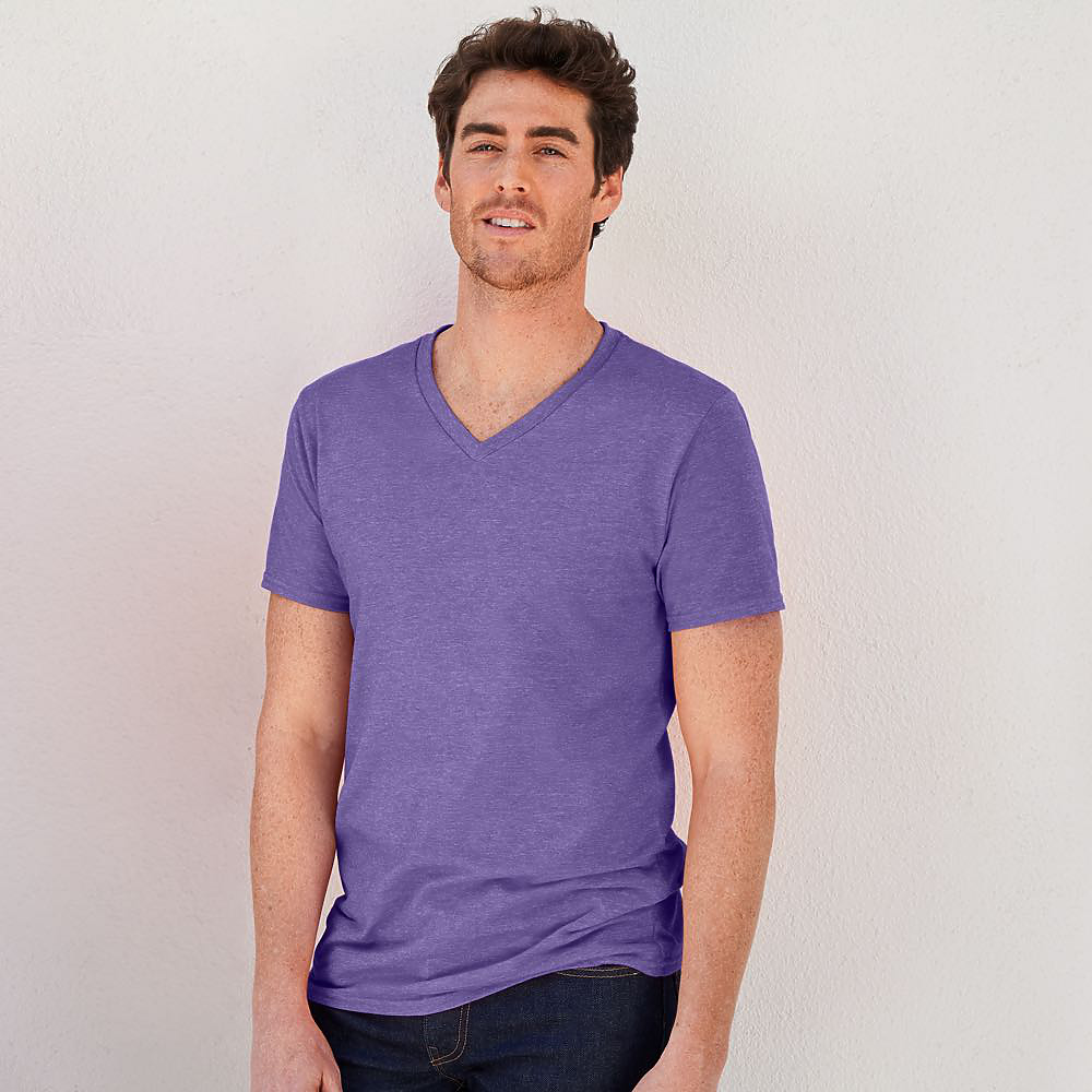 Gildan 4.5oz Softstyle V Neck T | Carolina-Made