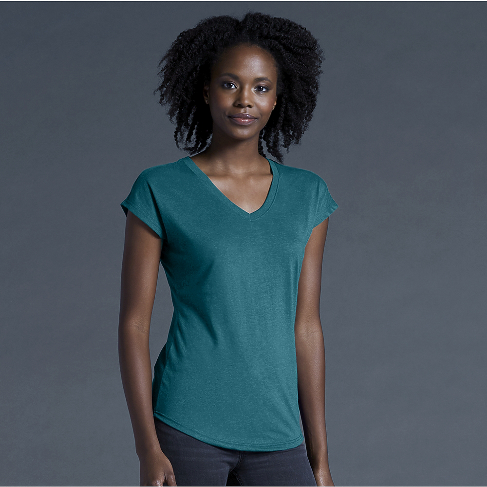 anvil tri blend v neck