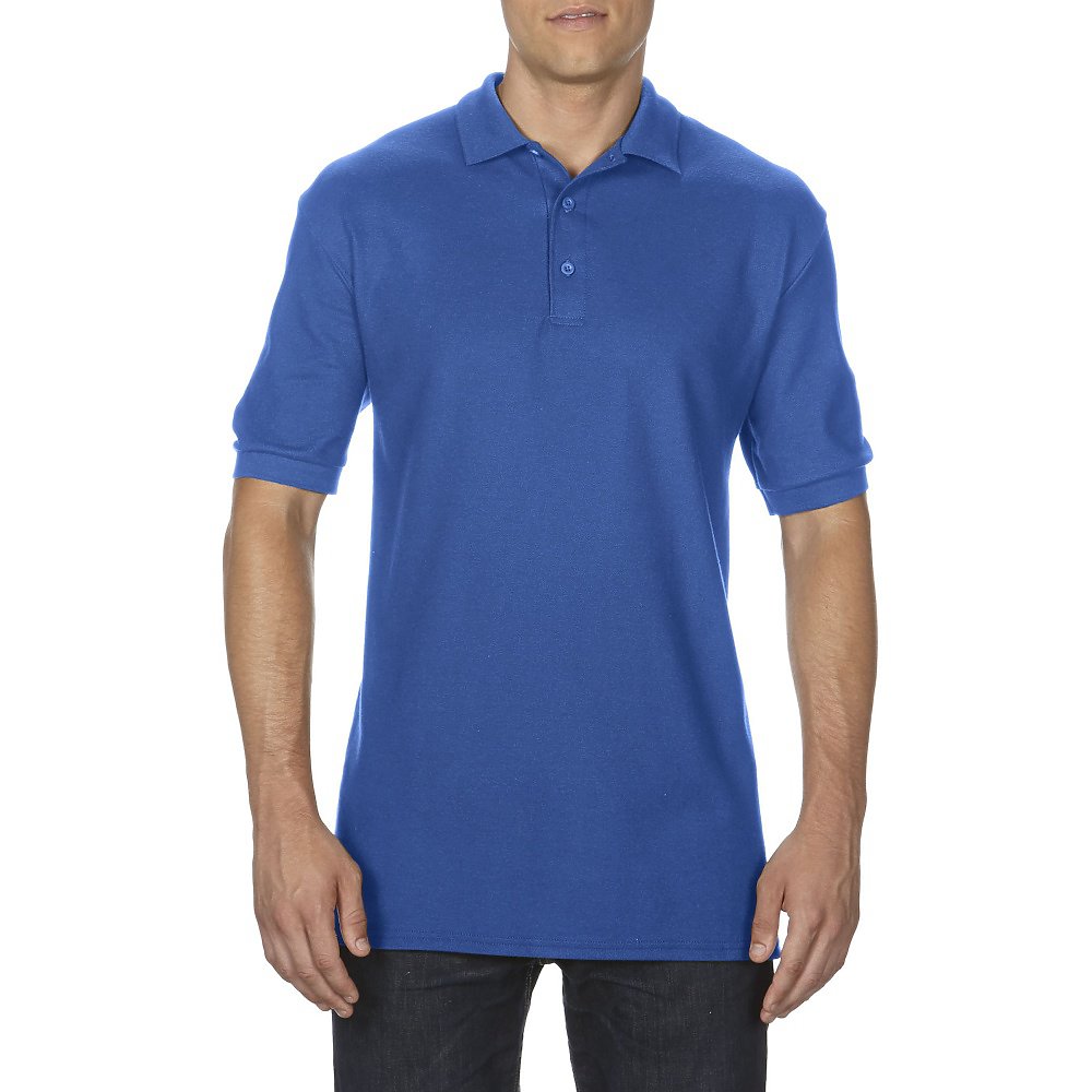 LIGHT BLUE 2XL Gildan Premium Cotton™ 6.5 oz Double Piqué Sport Shirt 