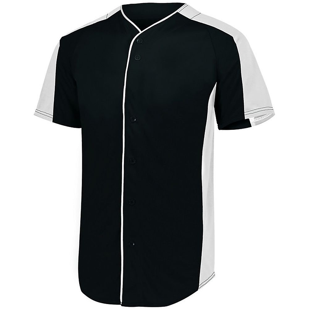 Augusta Youth Full Button Baseball Jersey CarolinaMade