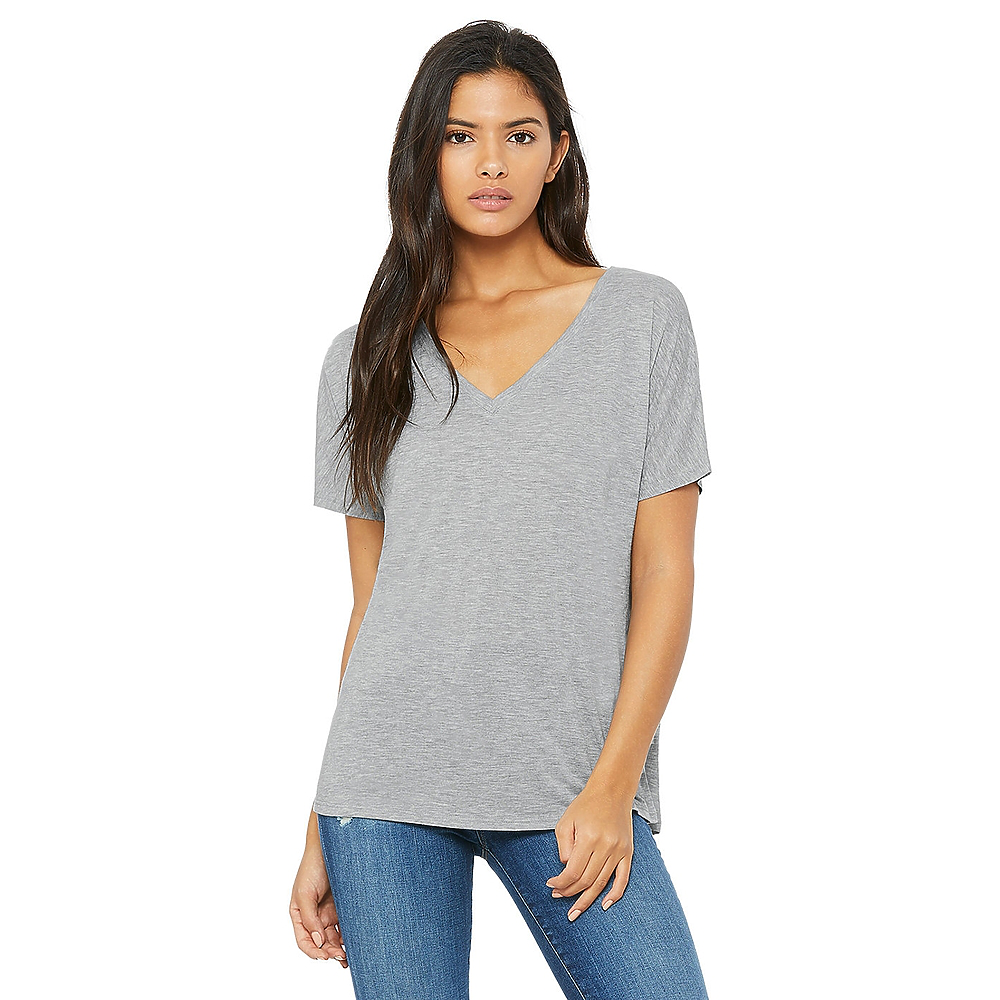 Bella+Canvas 3.7oz Slouchy V-Neck T | Carolina-Made