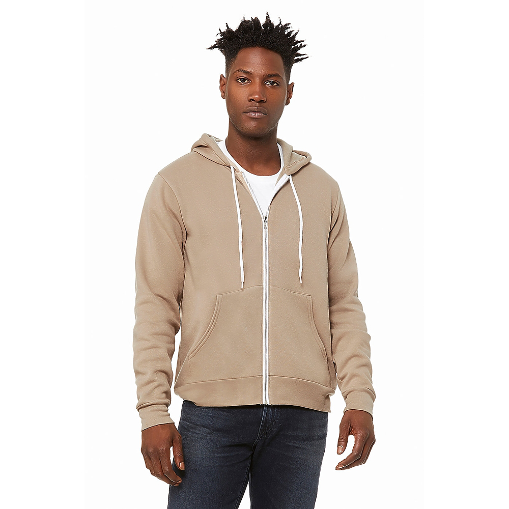 Bella+Canvas Unisex Poly-Cotton Fleece Full-Zip Hoodie