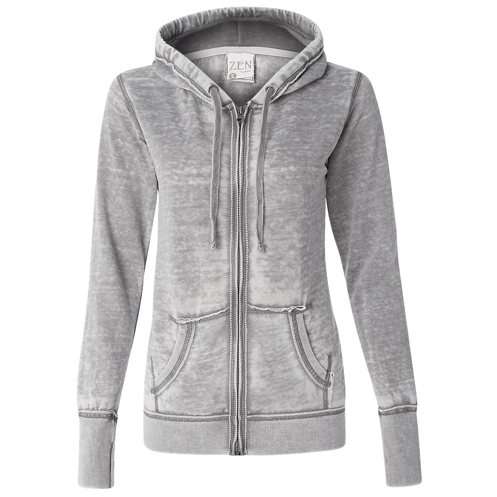 J.AMERICA Ladies Zen Full Zip Hood | Carolina-Made