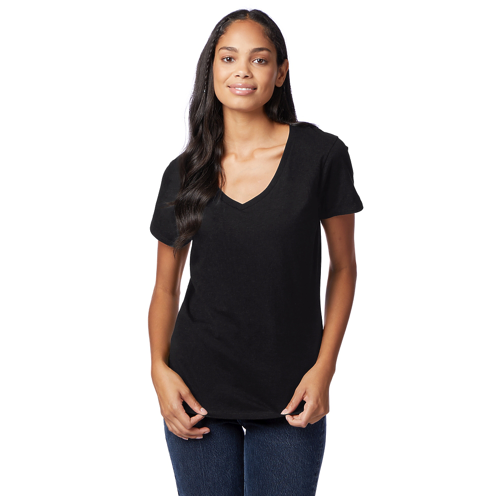 Hanes Ladies Perfect-T V-Neck T-Shirt | Carolina-Made