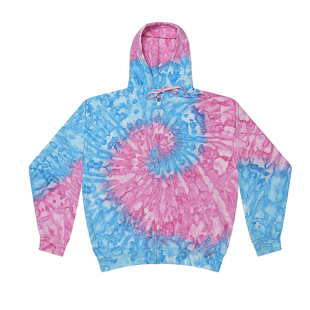 Tie Dye Zip Hoodie ImprintableWear