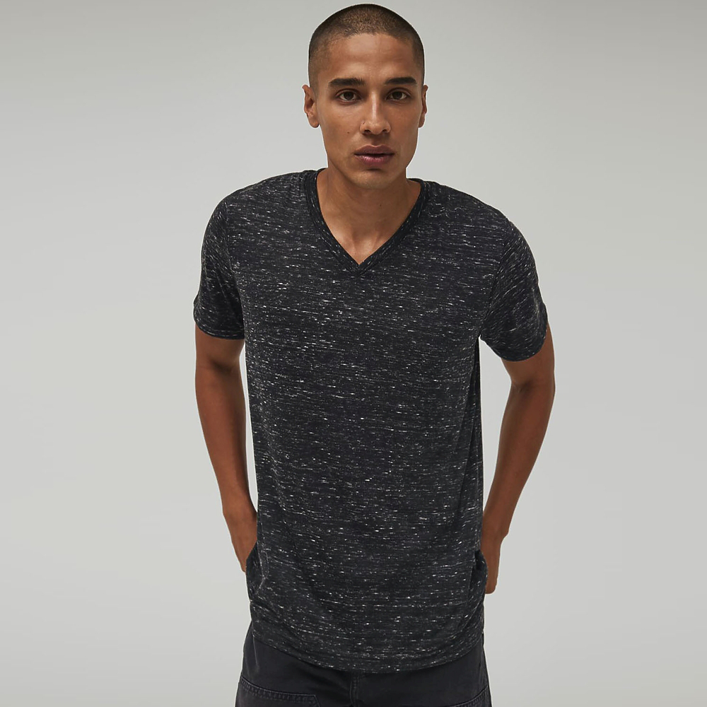 Bella+Canvas Unisex Textured Jersey V-Neck Tee | Imprintable-Wear