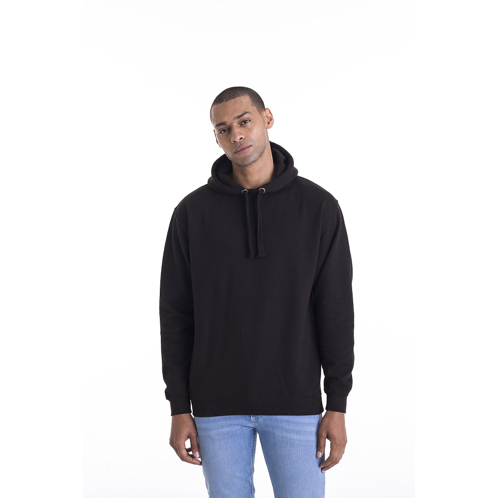 Hoodie without front sales pocket