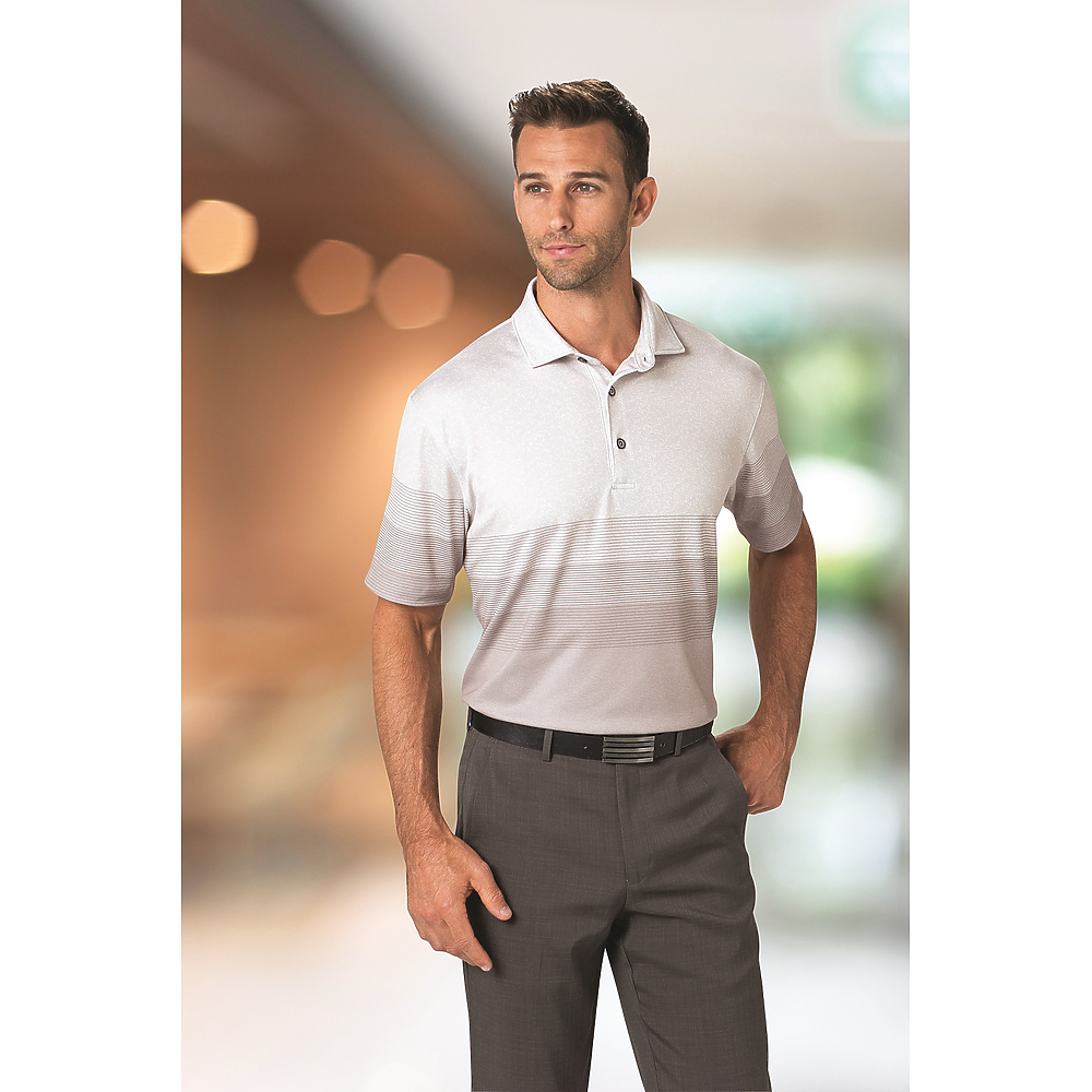Paragon Belmont Striped/Heather Sublimated Polo CarolinaMade